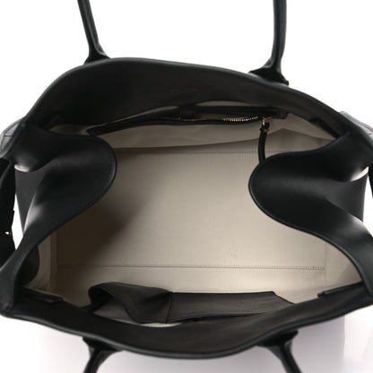 The Row Polished Saddle Calfskin Soft Margaux 15 Black 5 of 9