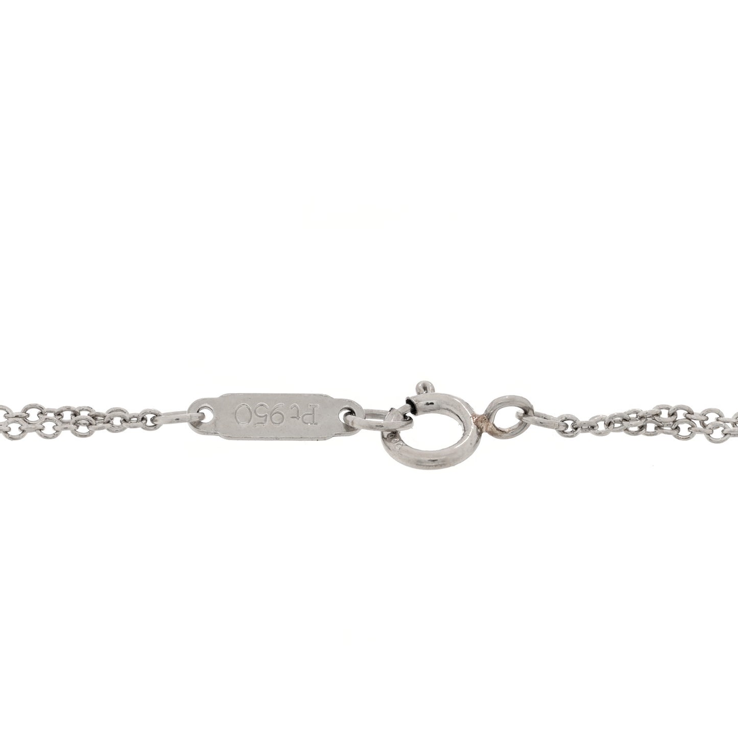 Platinum Diamond .17ct Double Chain Solitaire Bracelet