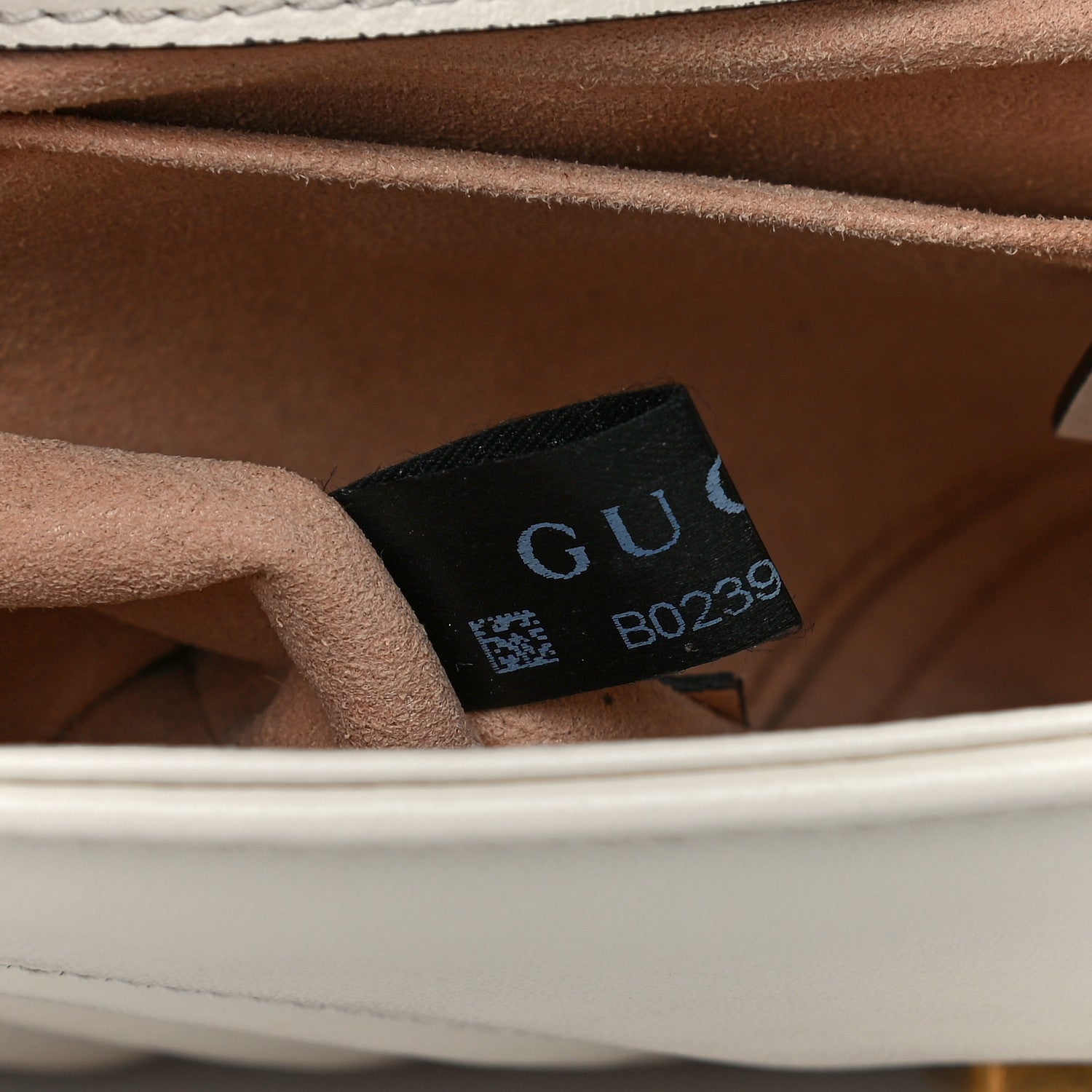 Gucci Calfskin Matelasse Mini GG Marmont Shoulder Bag White 6 of 19