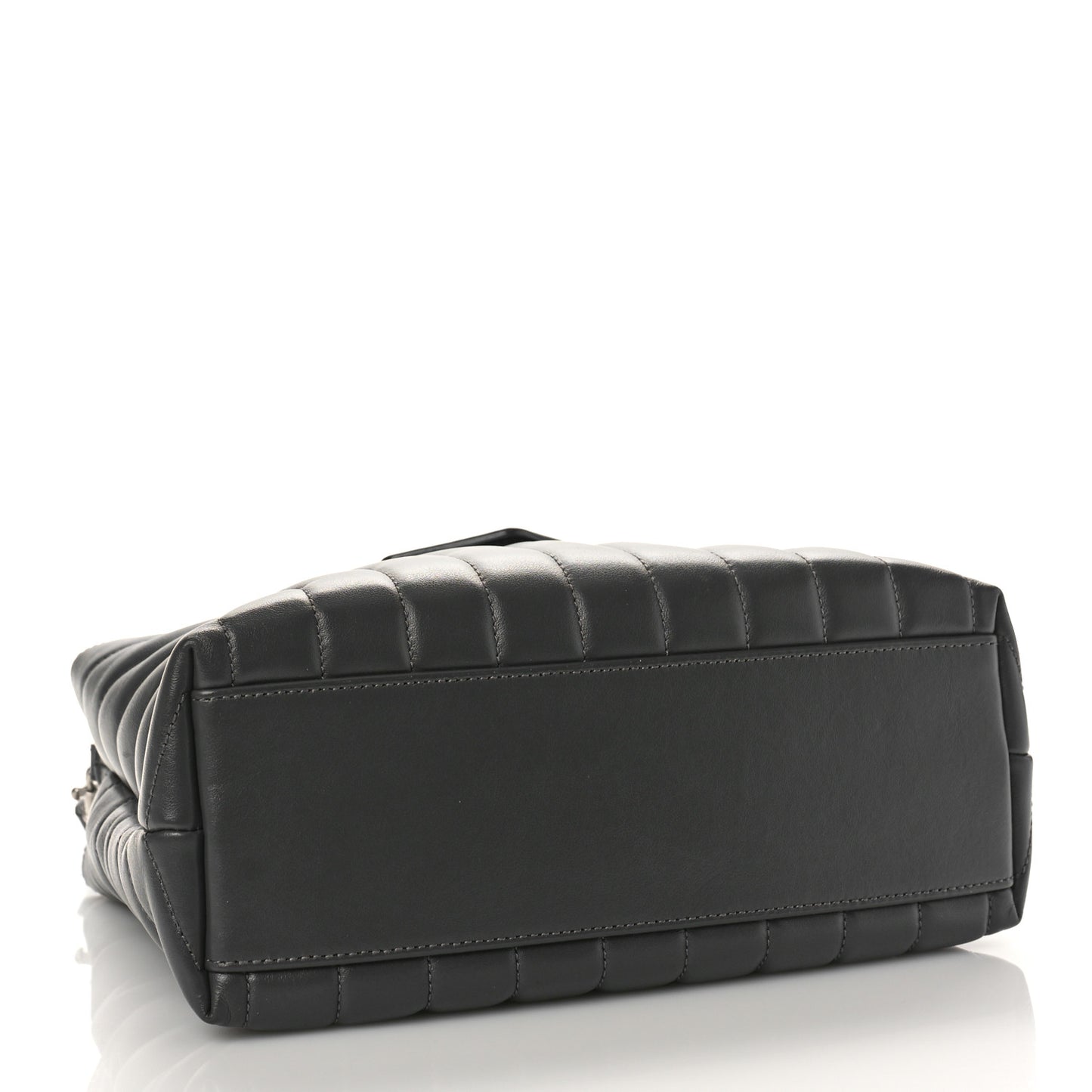 Calfskin Y Quilted Monogram Small Loulou Shopper Grey