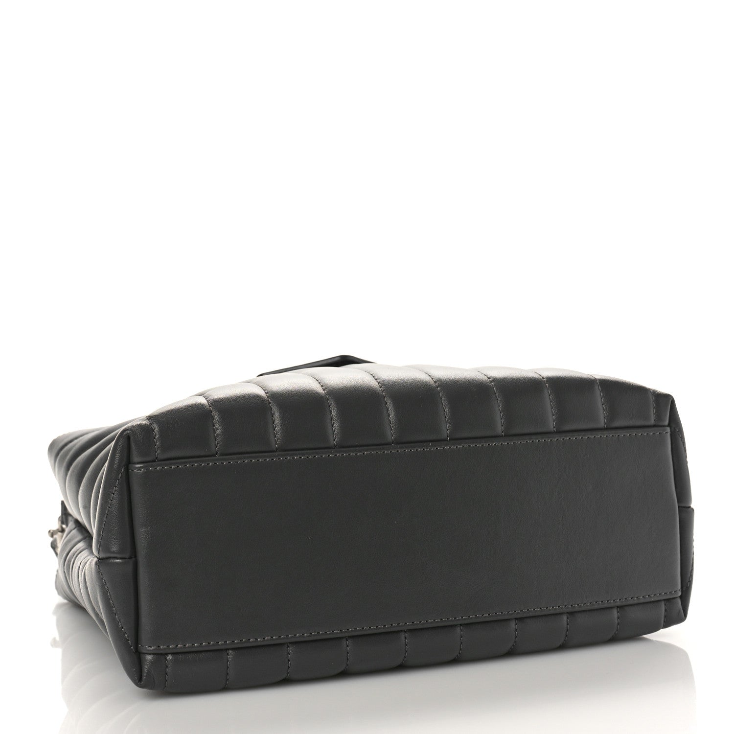 Saint Laurent Calfskin Y Quilted Monogram Small Loulou Shopper Grey 4 of 9