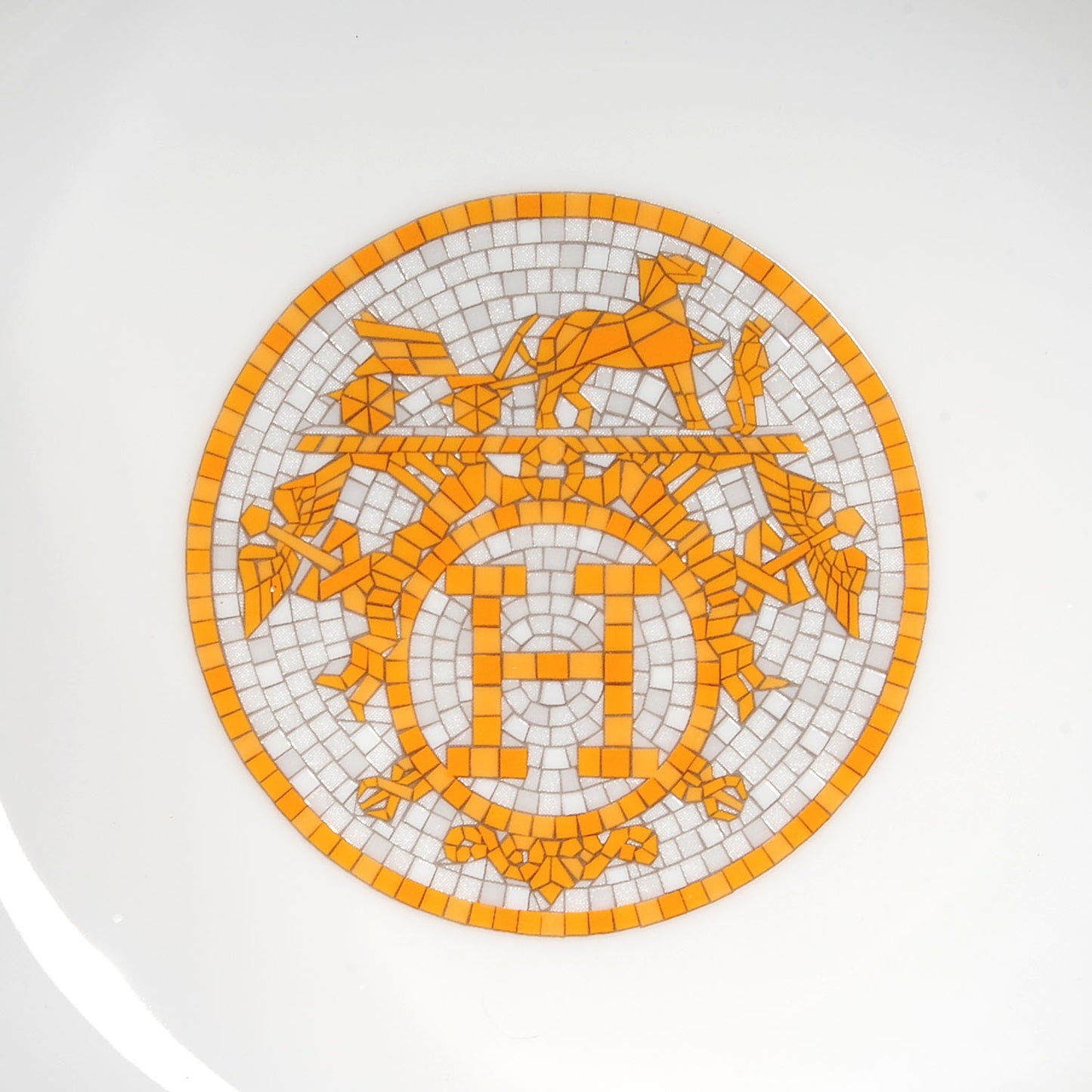 Porcelain Mosaique au 24 Calotte Plate Set of 2