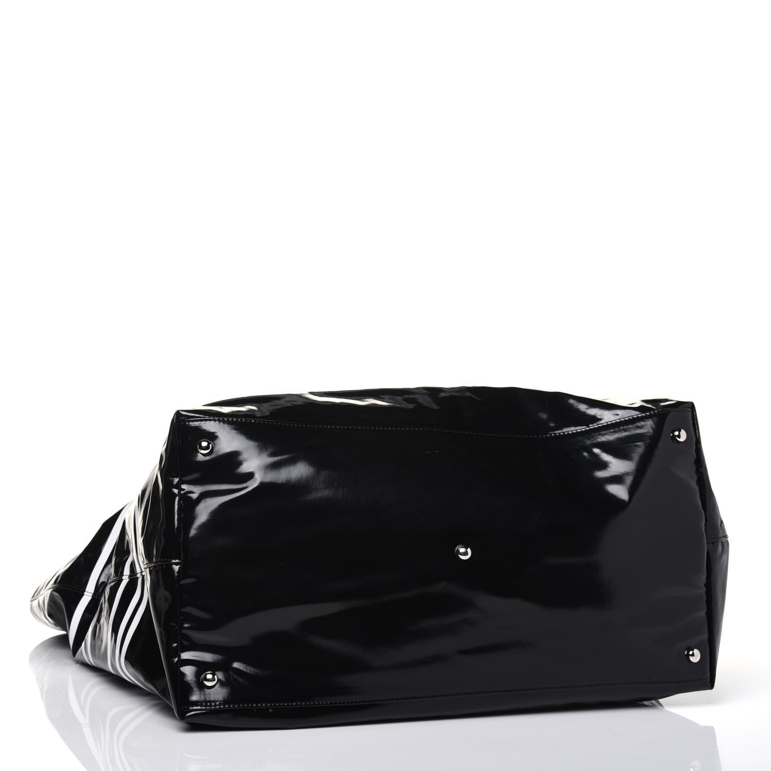Chanel Vinyl Large La Pausa Bay Shopping Bag Black 5 of 25