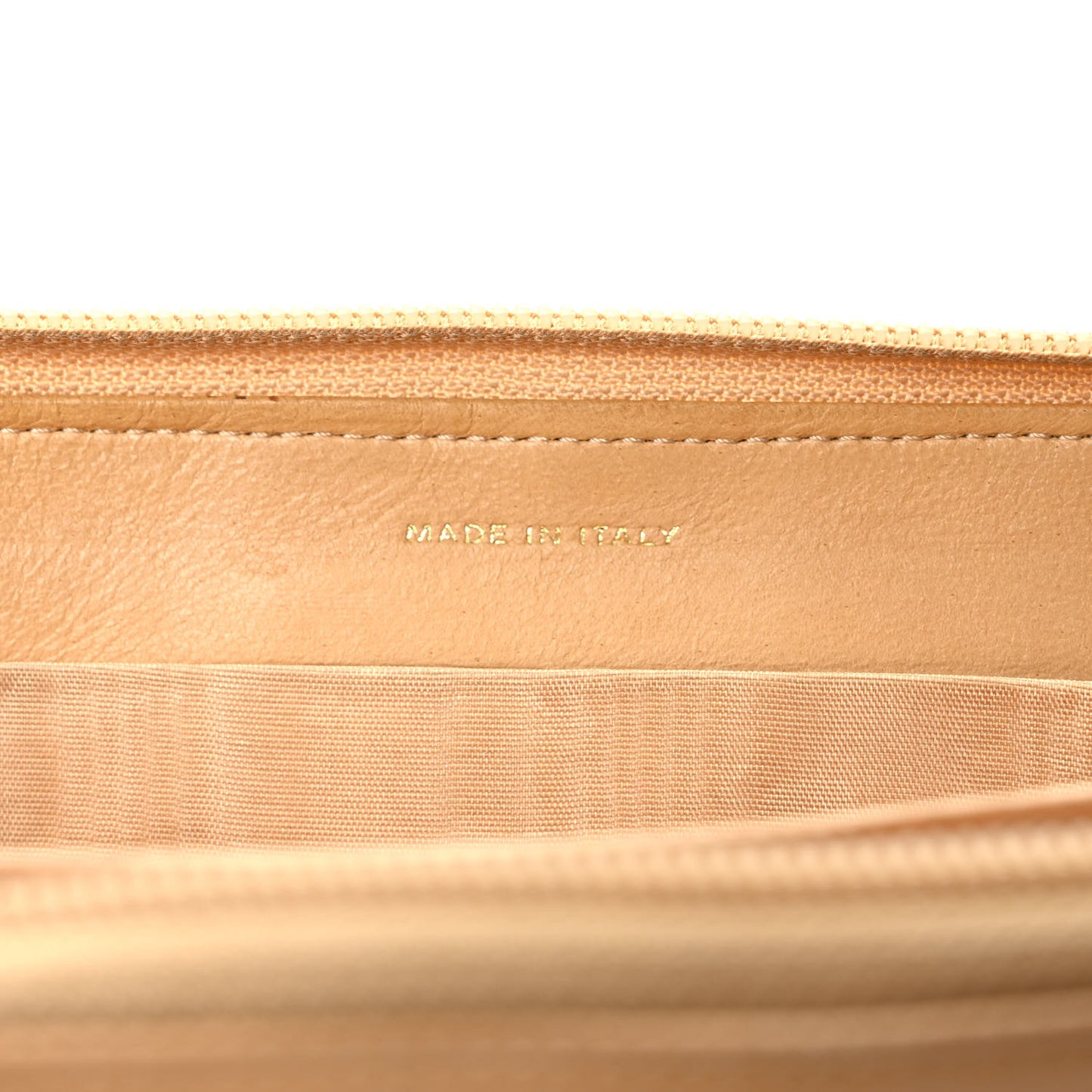 Caviar Large Timeless CC Zip Around Wallet Beige