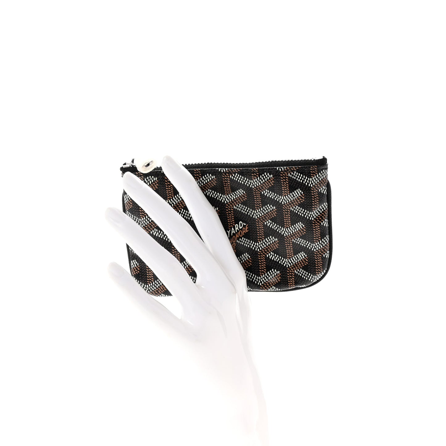 Goyardine Nano Senat Key Pouch Black