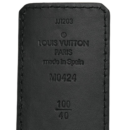 Louis Vuitton Taurillon Calfskin 40mm LV Initiales Reversible Belt 100 40 Black 5 of 7