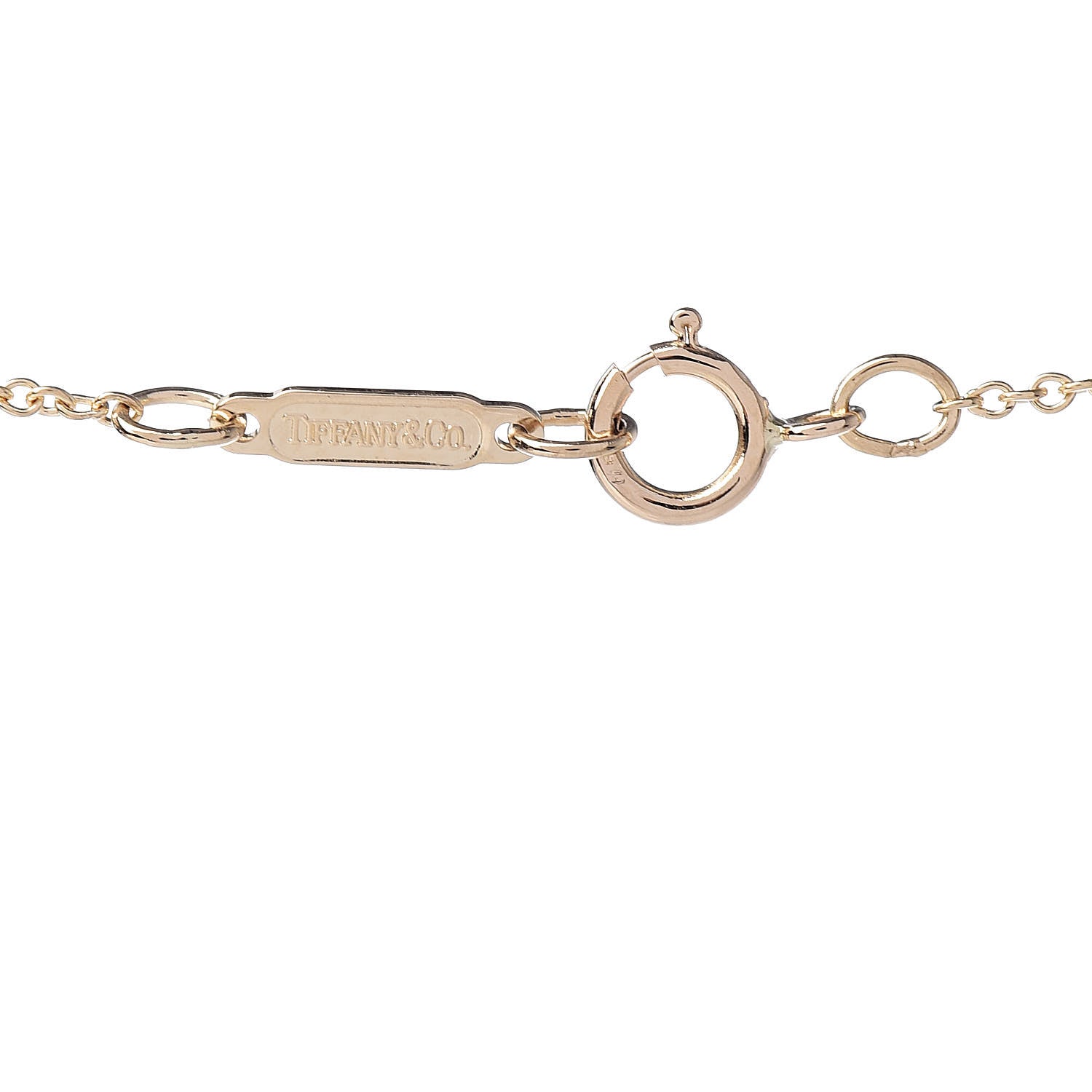 Tiffany 18K Yellow Gold Spiro Swirl Pendant Necklace 6 of 7