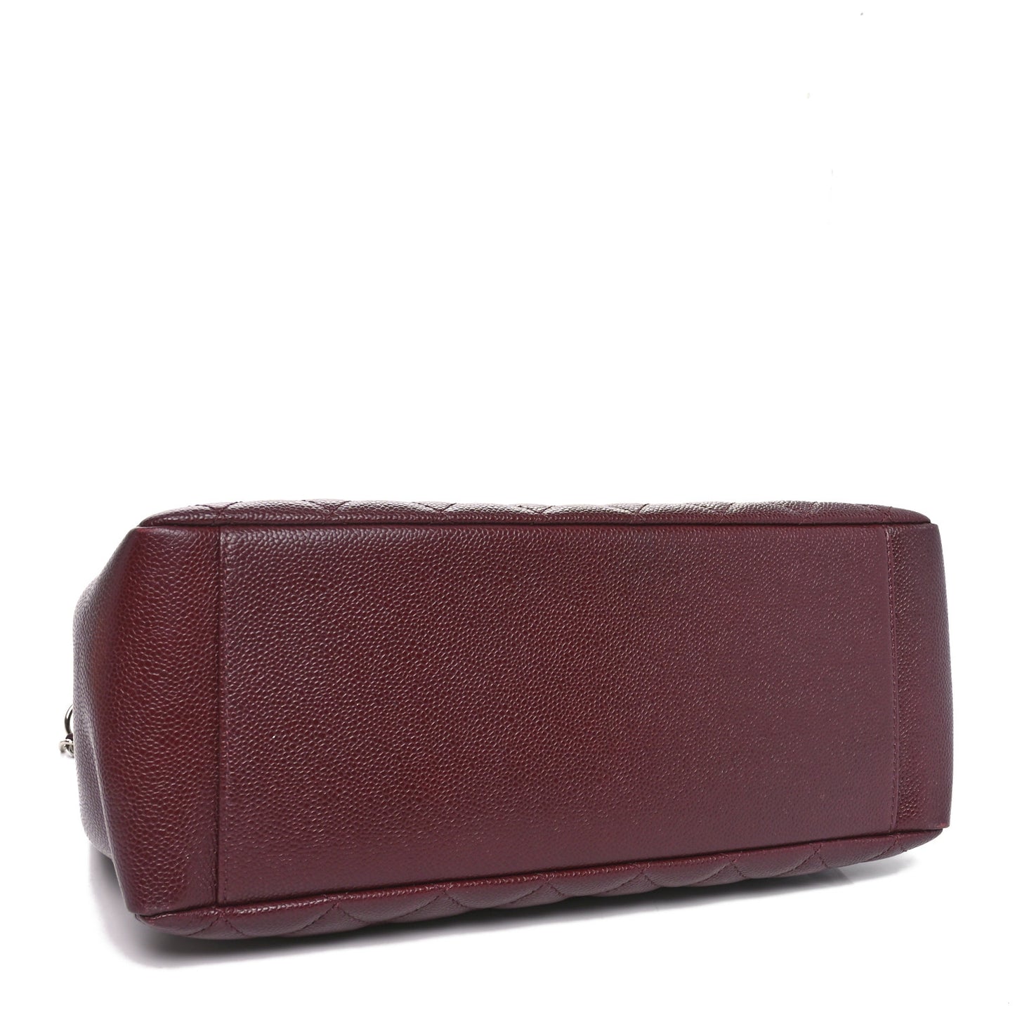 Caviar Quilted Grand Shopping Tote GST Dark Burgundy