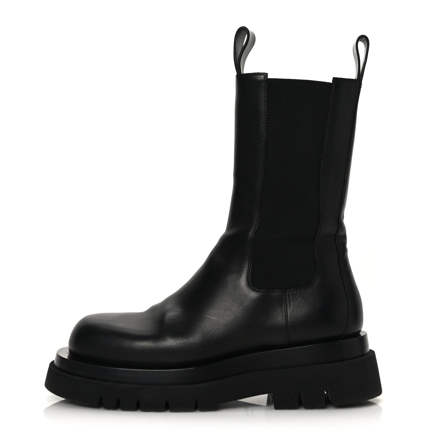 Bottega Veneta Calfskin The Lug Chelsea 55mm Boots 38 Black 1 of 8