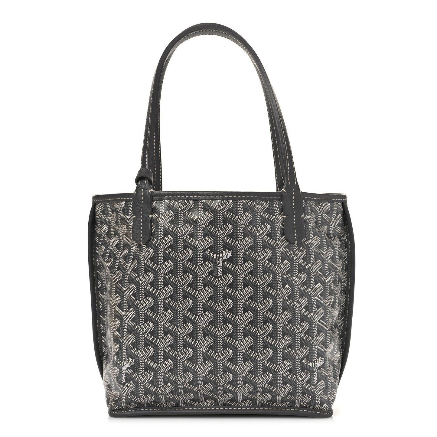 Goyardine Reversible Mini Anjou Grey