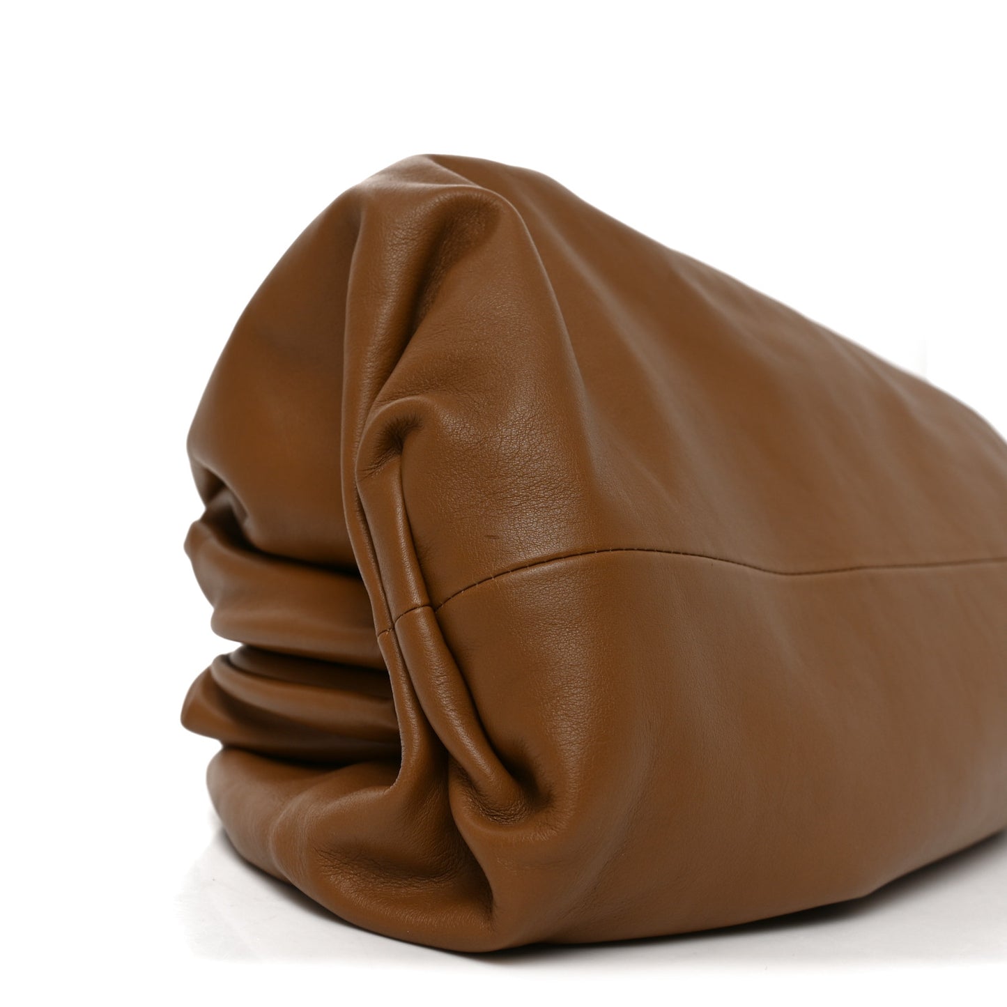 Smooth Butter Calf The Pouch Oversized Clutch Teak