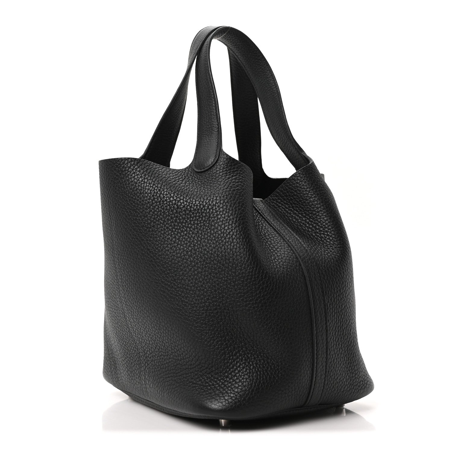 Hermes Taurillon Clemence Picotin Lock 22 MM Black 3 of 10