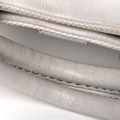 Christian Dior Calfskin Braided Gaucho Double Saddle Bag White 21 of 21