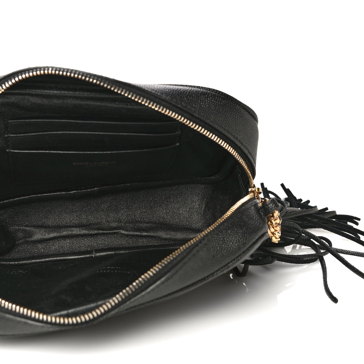 Saint Laurent Grain De Poudre Matelasse Monogram Mini Lou Camera Bag Black 5 of 11