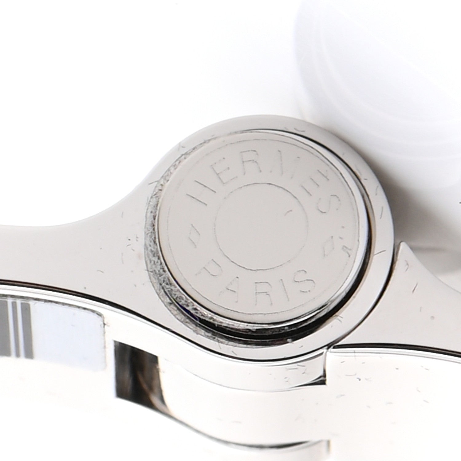 Hermes Enamel Printed Narrow Coup De Fouet Au Bloc Hinged Bracelet S Candeur 5 of 6