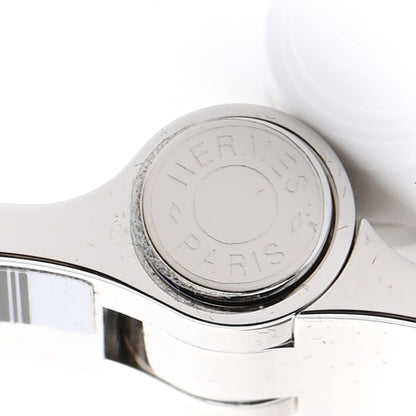 Hermes Enamel Printed Narrow Coup De Fouet Au Bloc Hinged Bracelet S Candeur 5 of 6