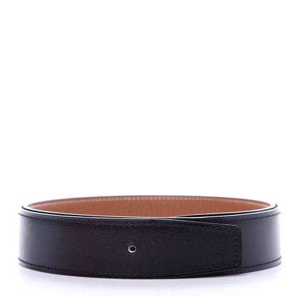 Hermes Swift Togo 32mm Belt Strap 85 Black Gold 1 of 6