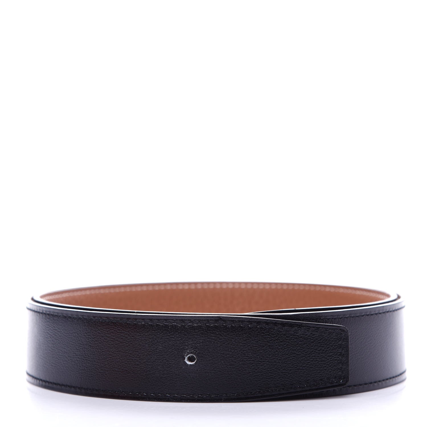 Hermes Swift Togo 32mm Belt Strap 85 Black Gold 1 of 6