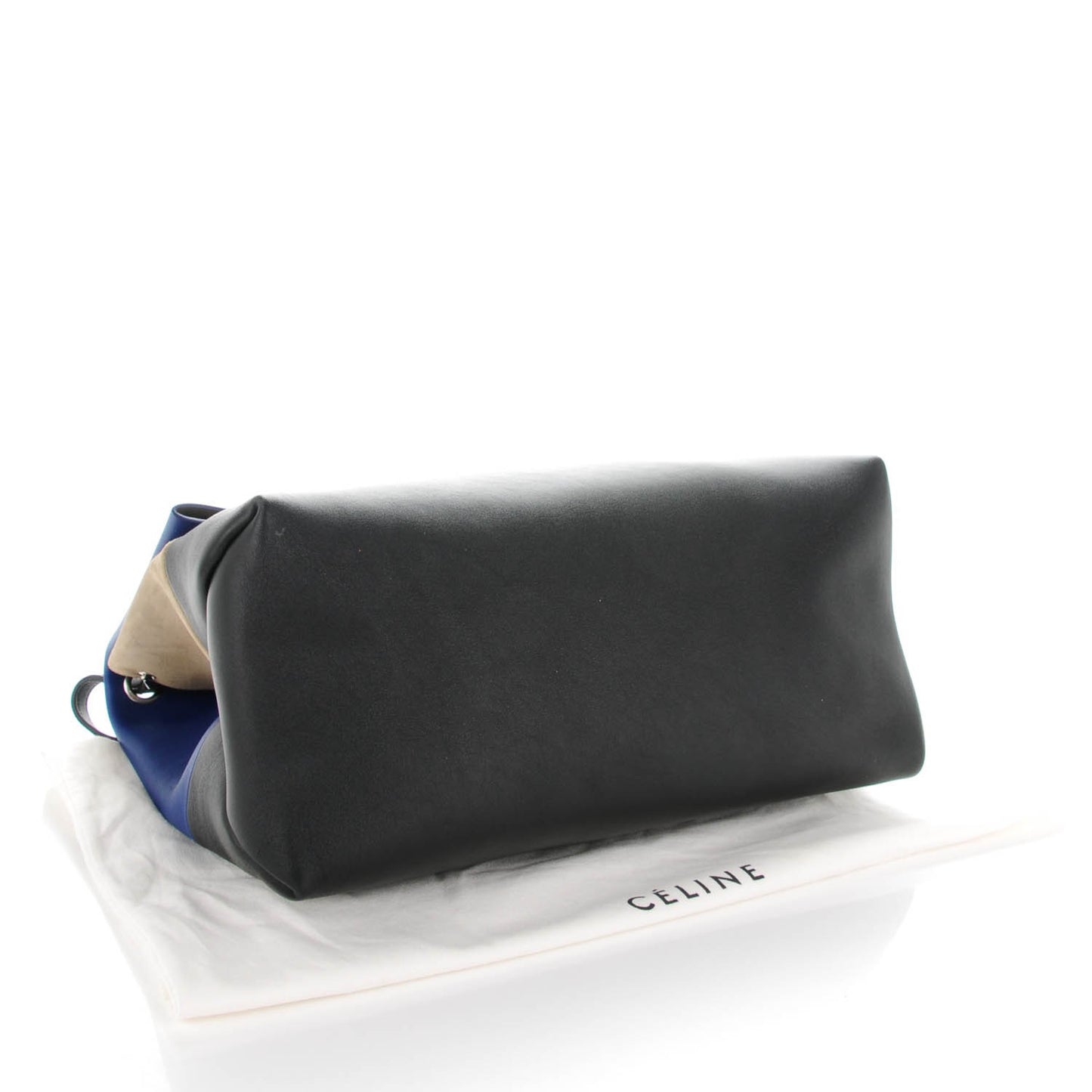 Calfskin Suede All Soft Shoulder Bag Indigo