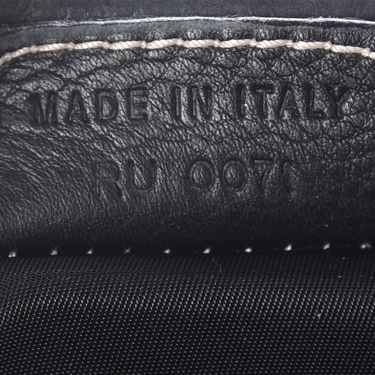 Calfskin Saddle Bag Black