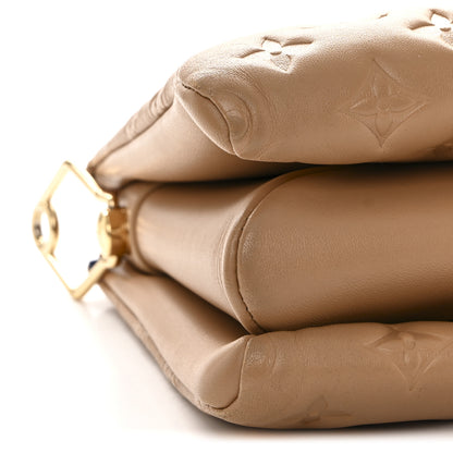 Louis Vuitton Lambskin Embossed Monogram Coussin PM Camel 10 of 12