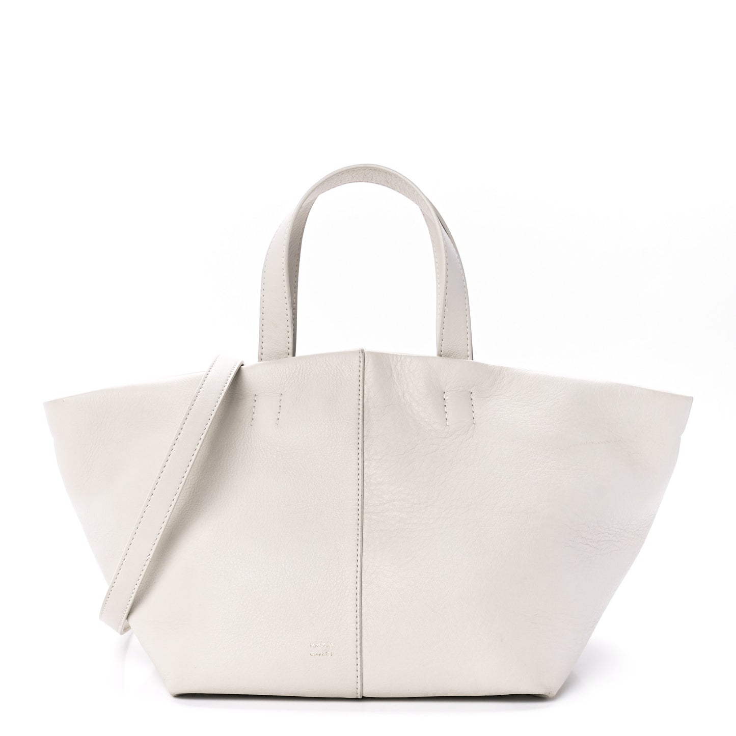 Calfskin Mini Tulipano Bag Bianca