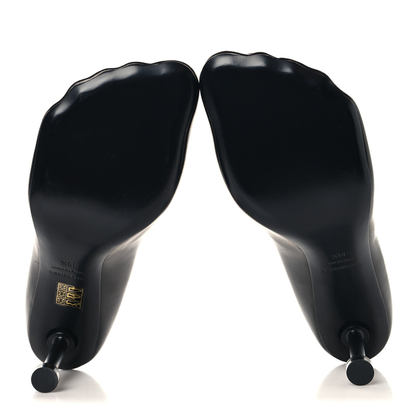 Soft Sheepskin Fetish Pump 39.5 Black