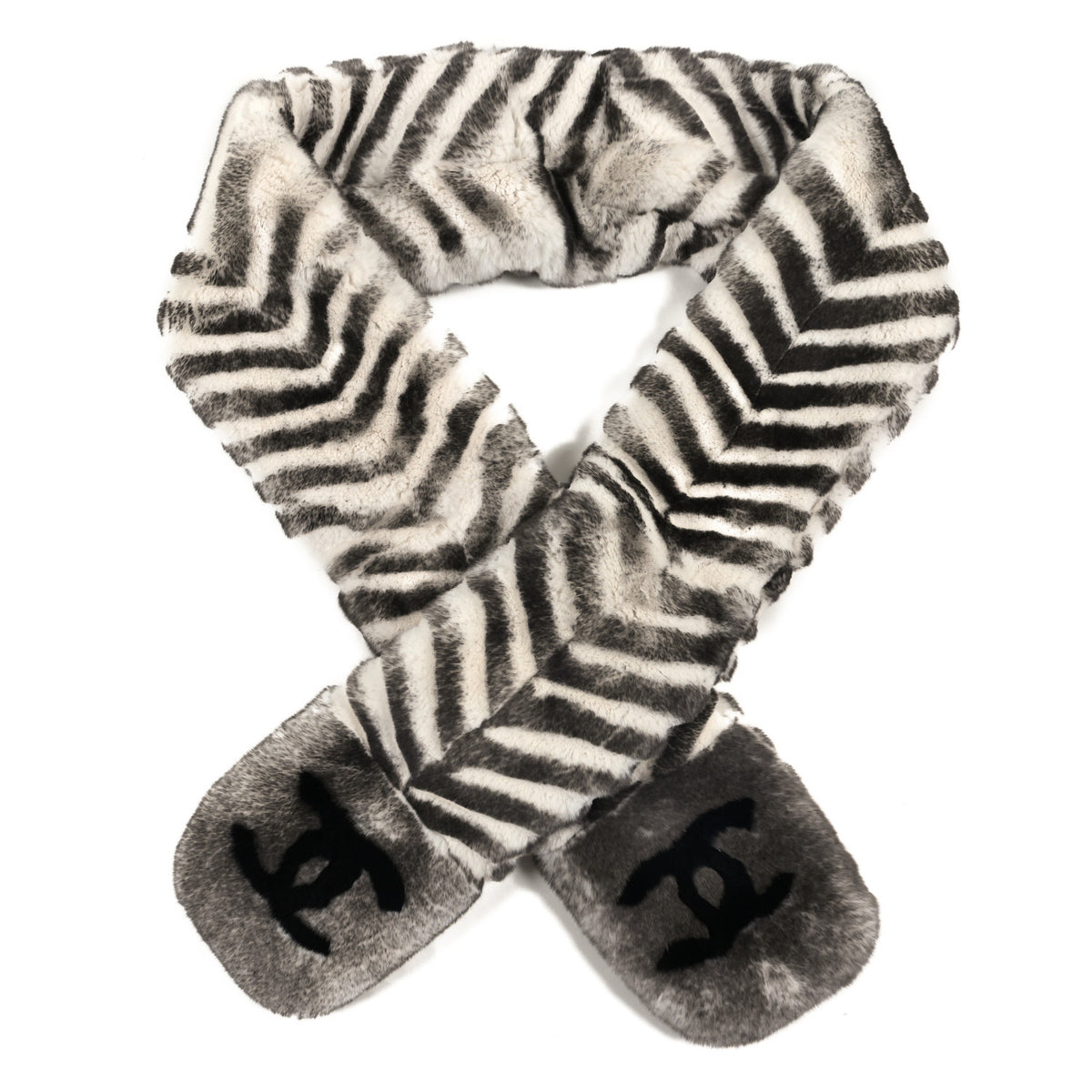 Orylag Rabbit Fur CC Scarf Grey