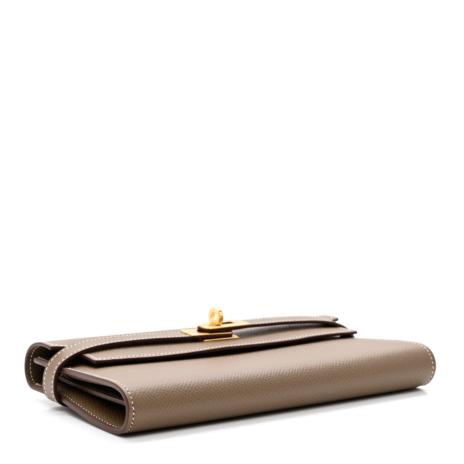 Hermes Epsom Kelly Longue Wallet Etoupe 3 of 7