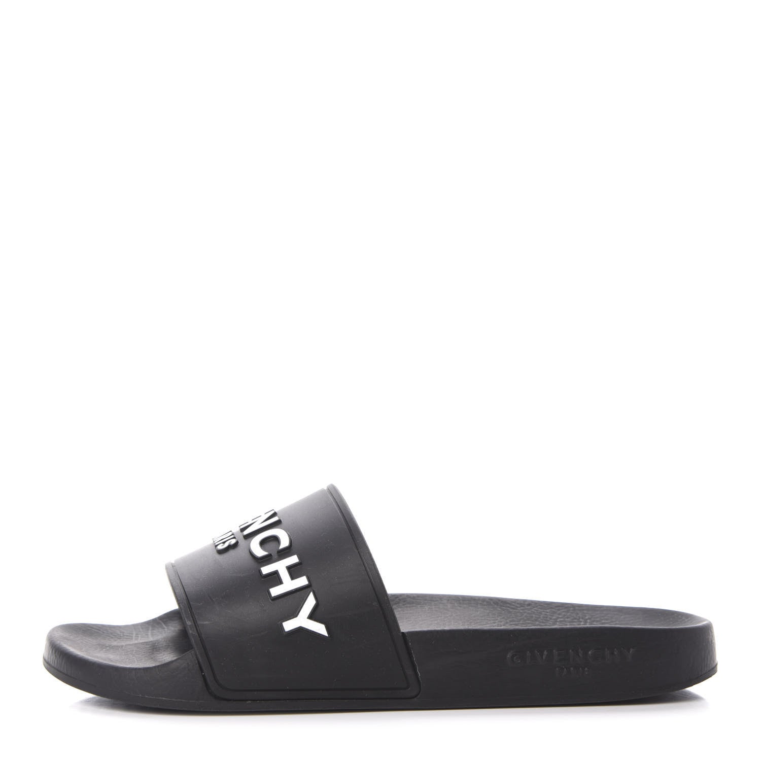 Givenchy Rubber Logo Pool Slide Sandals 37 Black 1 of 7