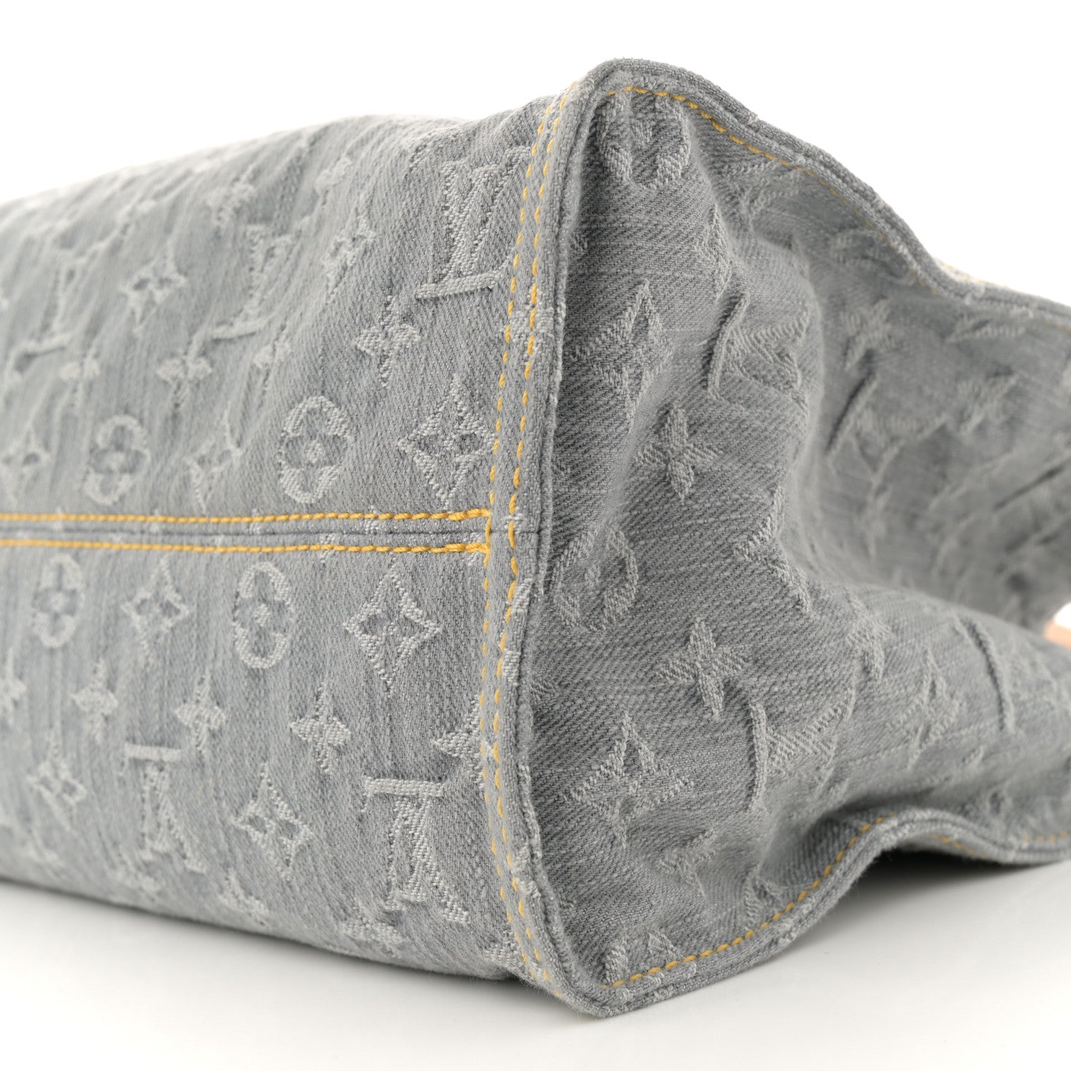 Louis Vuitton Monogram Denim Onthego MM Washed Gray 9 of 10