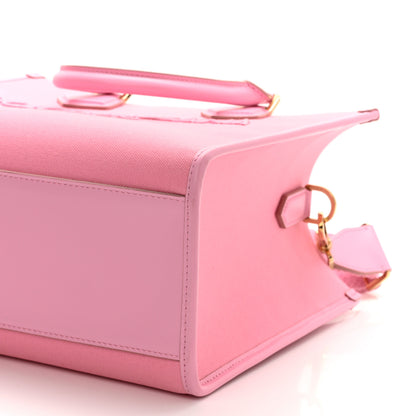 Dolce & Gabbana Canvas Embroidered Logo Shopper Tote Pink 9 of 9