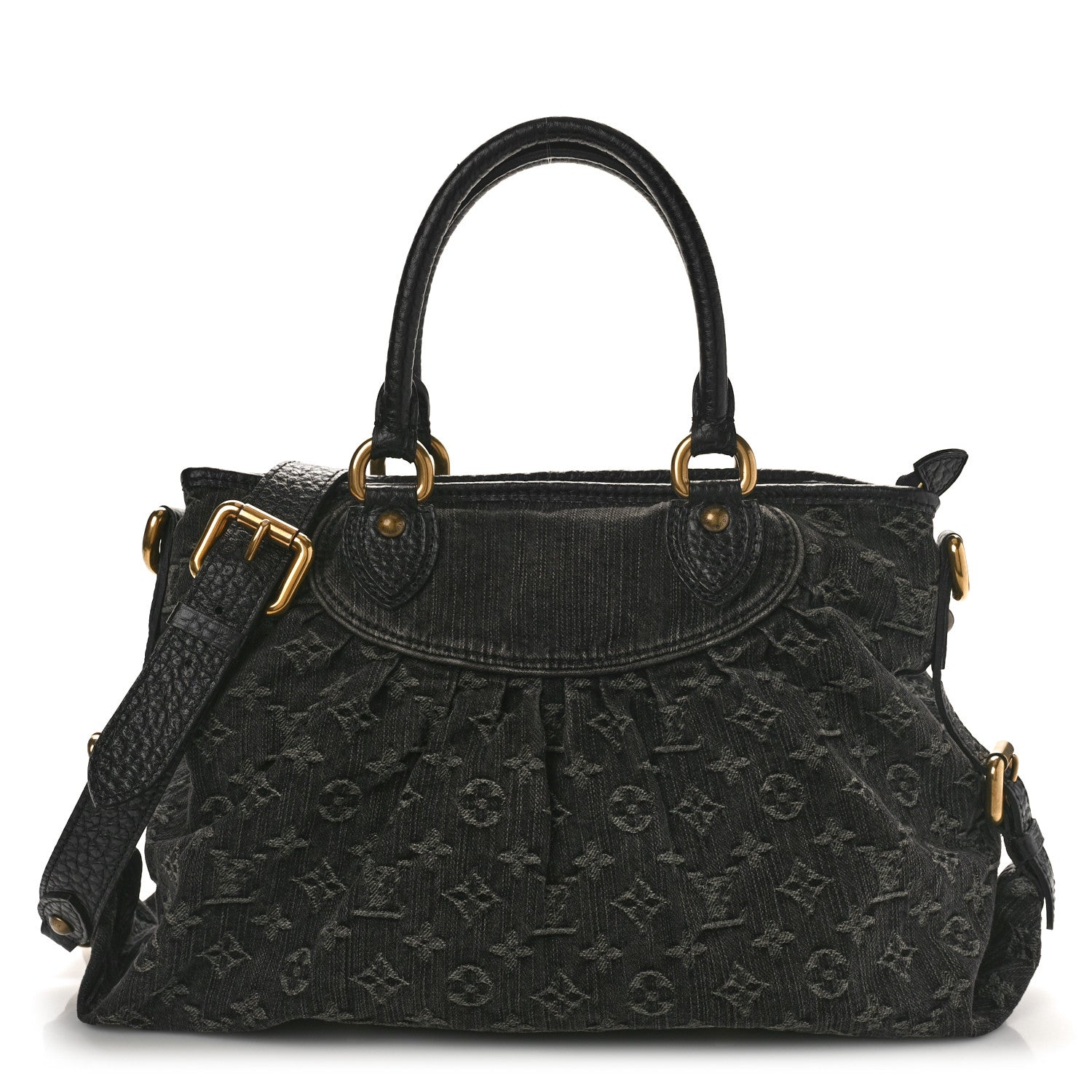 Louis Vuitton Denim Neo Cabby MM Black 1 of 8