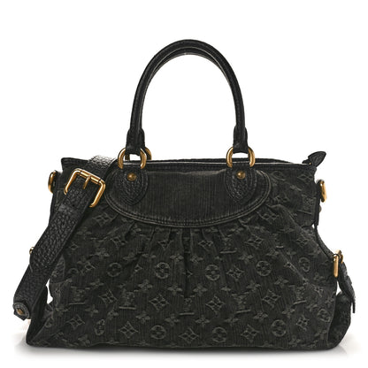 Louis Vuitton Denim Neo Cabby MM Black 1 of 8