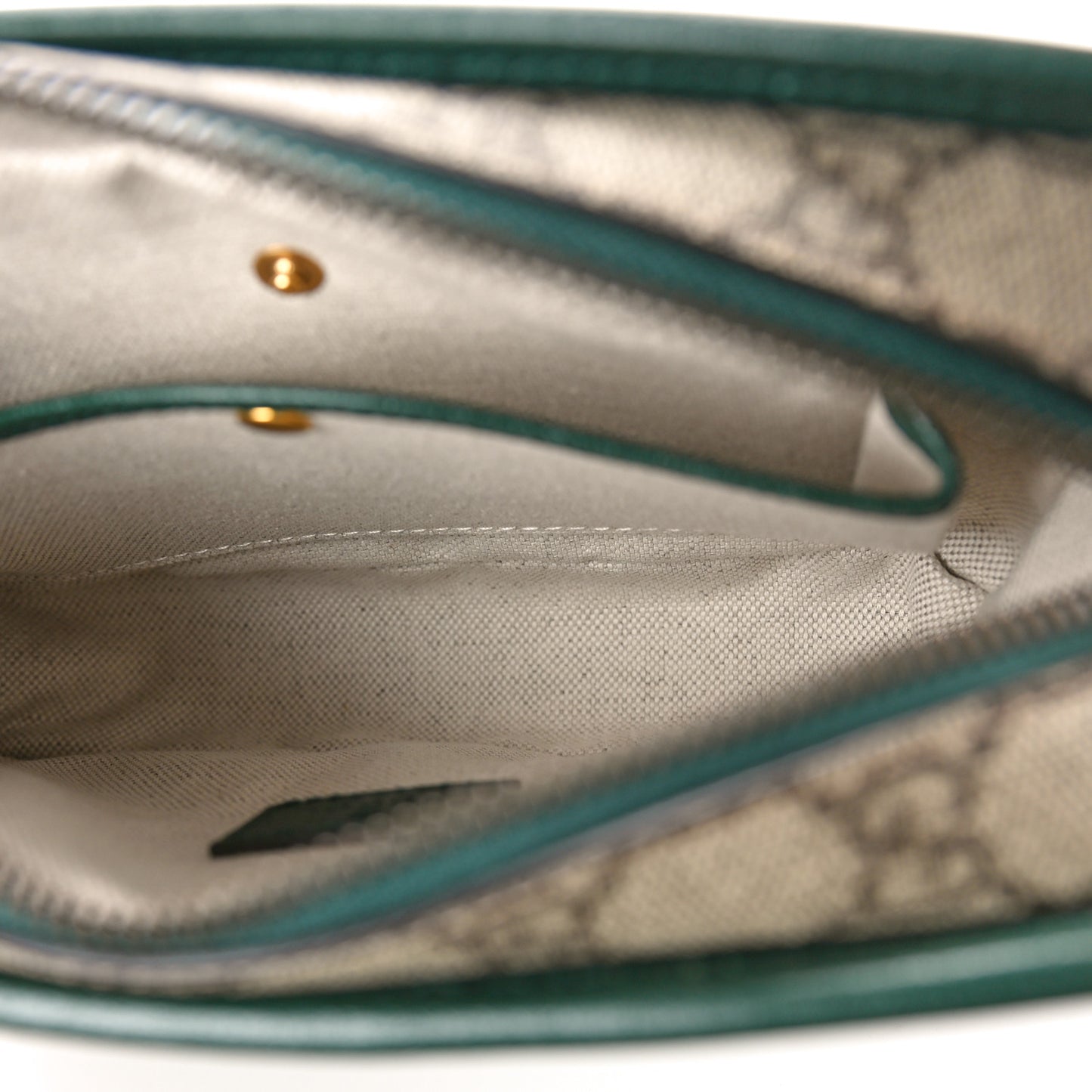 Monogram GG Mignon Textured Dollar Calfskin GG Supreme Monogram Quilted Mini GG Shoulder Bag Green Beige Ebony