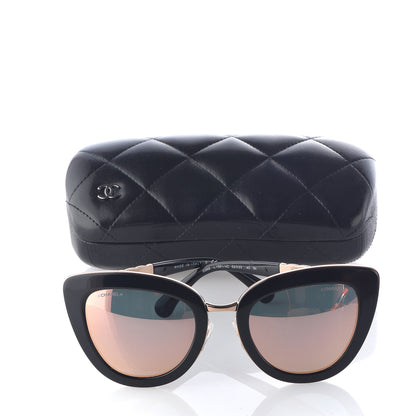 Chanel Cat Eye Quilted Sunglasses 5368 Black Pink 9 of 9