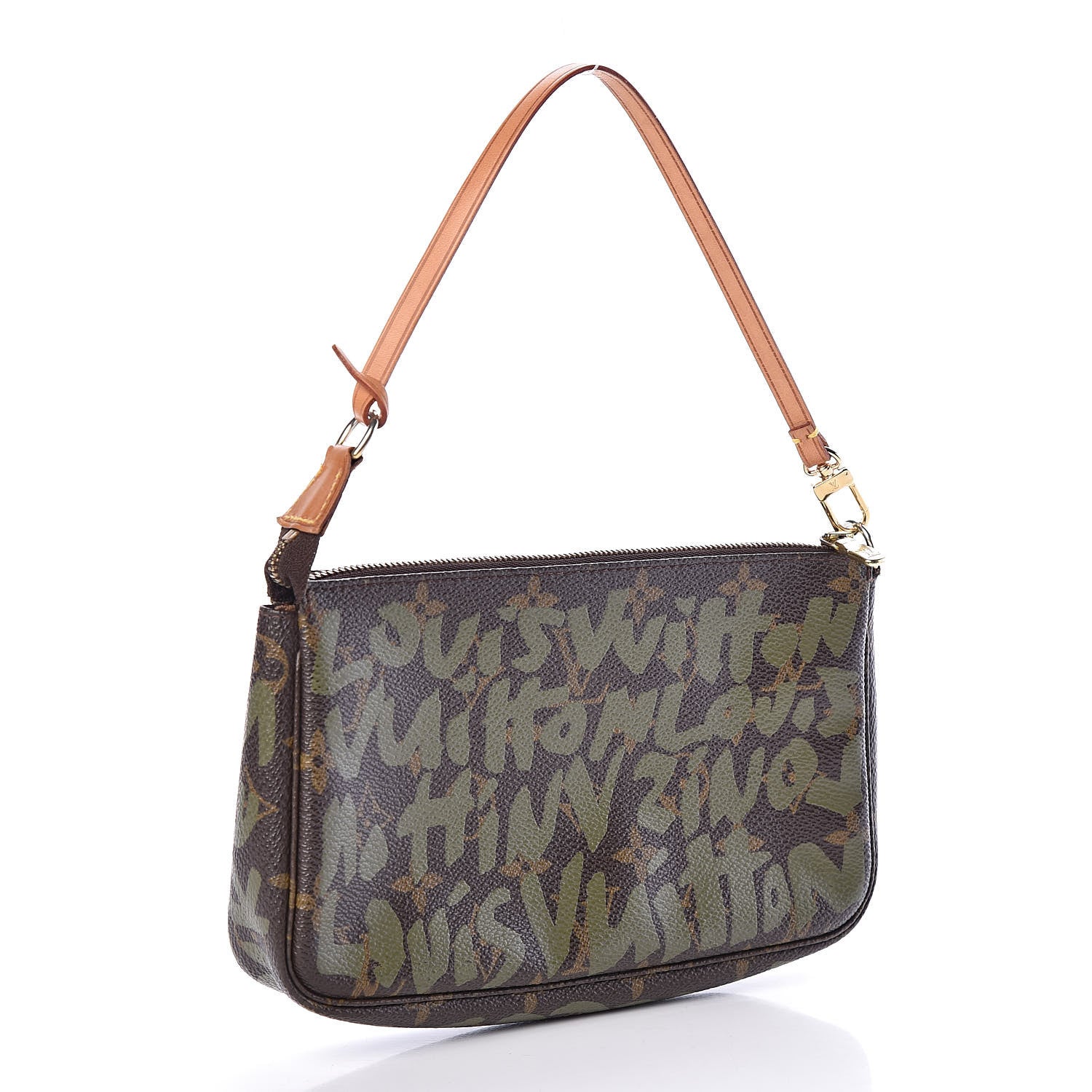 Louis Vuitton Monogram Graffiti Pochette Accessories Kaki 3 of 8