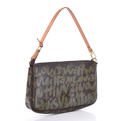 Louis Vuitton Monogram Graffiti Pochette Accessories Kaki 3 of 8