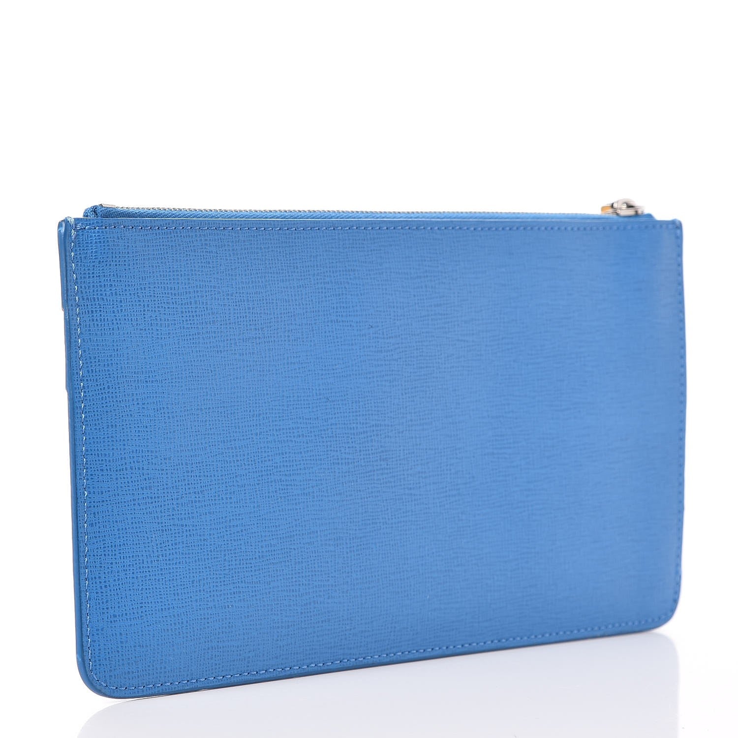 Fendi Vitello Elite Crystal Eye Monster Zip Pouch Royal Blue Papavero Multicolor 3 of 8