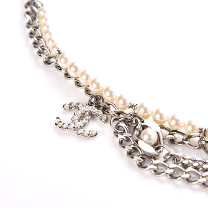 Chanel Pearl CC Chain Belt Silver 5 of 7