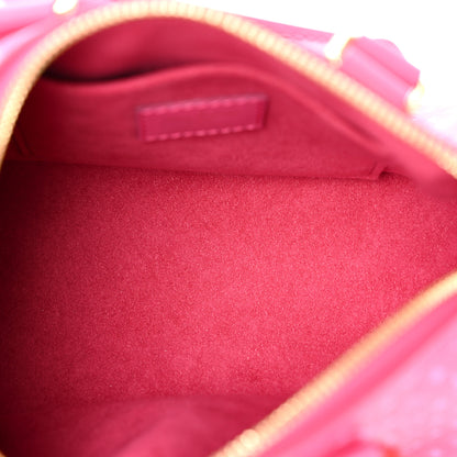 Louis Vuitton Calfskin Nanogram Embossed Speedy Bandouliere 20 Rose 5 of 9