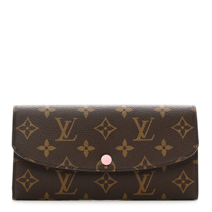 Louis Vuitton Monogram Emilie Wallet Rose Ballerine 1 of 7
