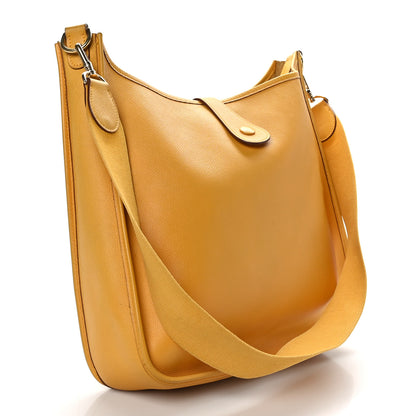 Hermes Courchevel Evelyne GM Jaune 3 of 8