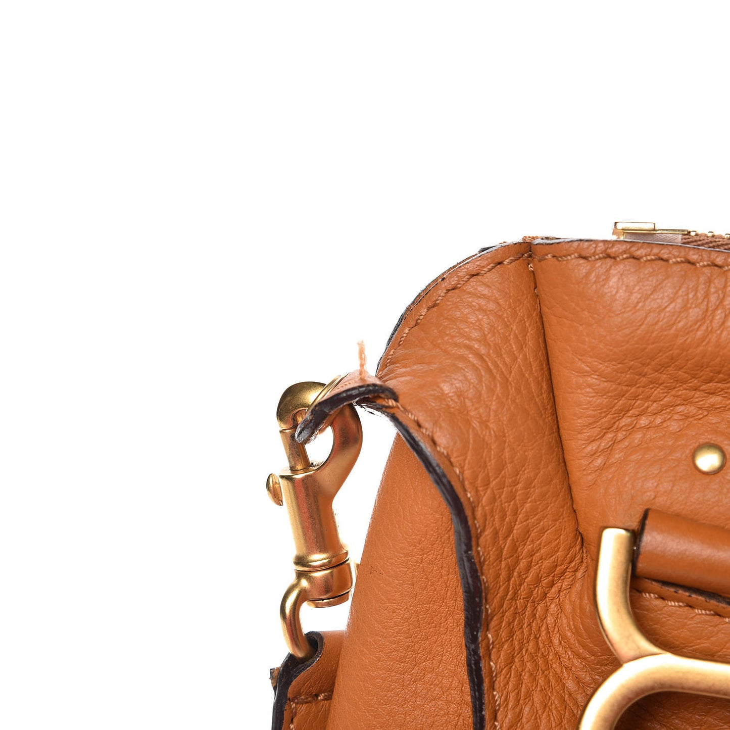Calfskin Medium Marcie Satchel Brown Sugar