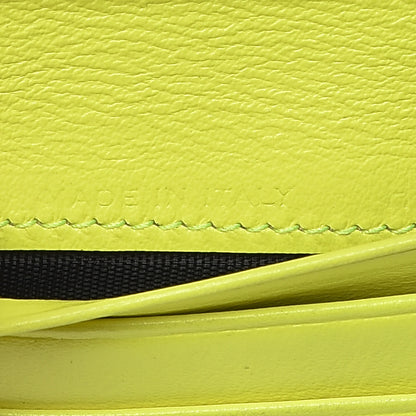 Saint Laurent Grain De Poudre Letters Compact Wallet Fluo Yellow 6 of 14