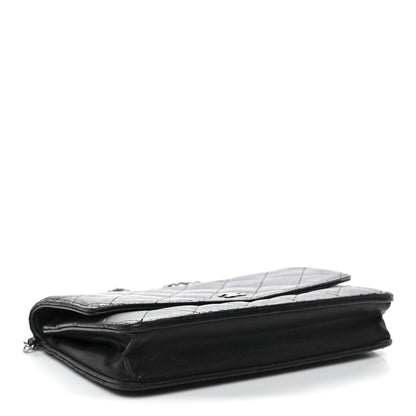 Chanel Lambskin Quilted Wallet On Chain WOC Black 3 of 14