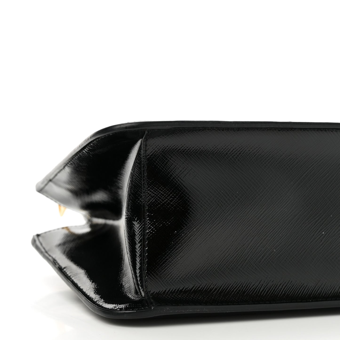 Saffiano Vernice Mini Galleria Double Zip Black