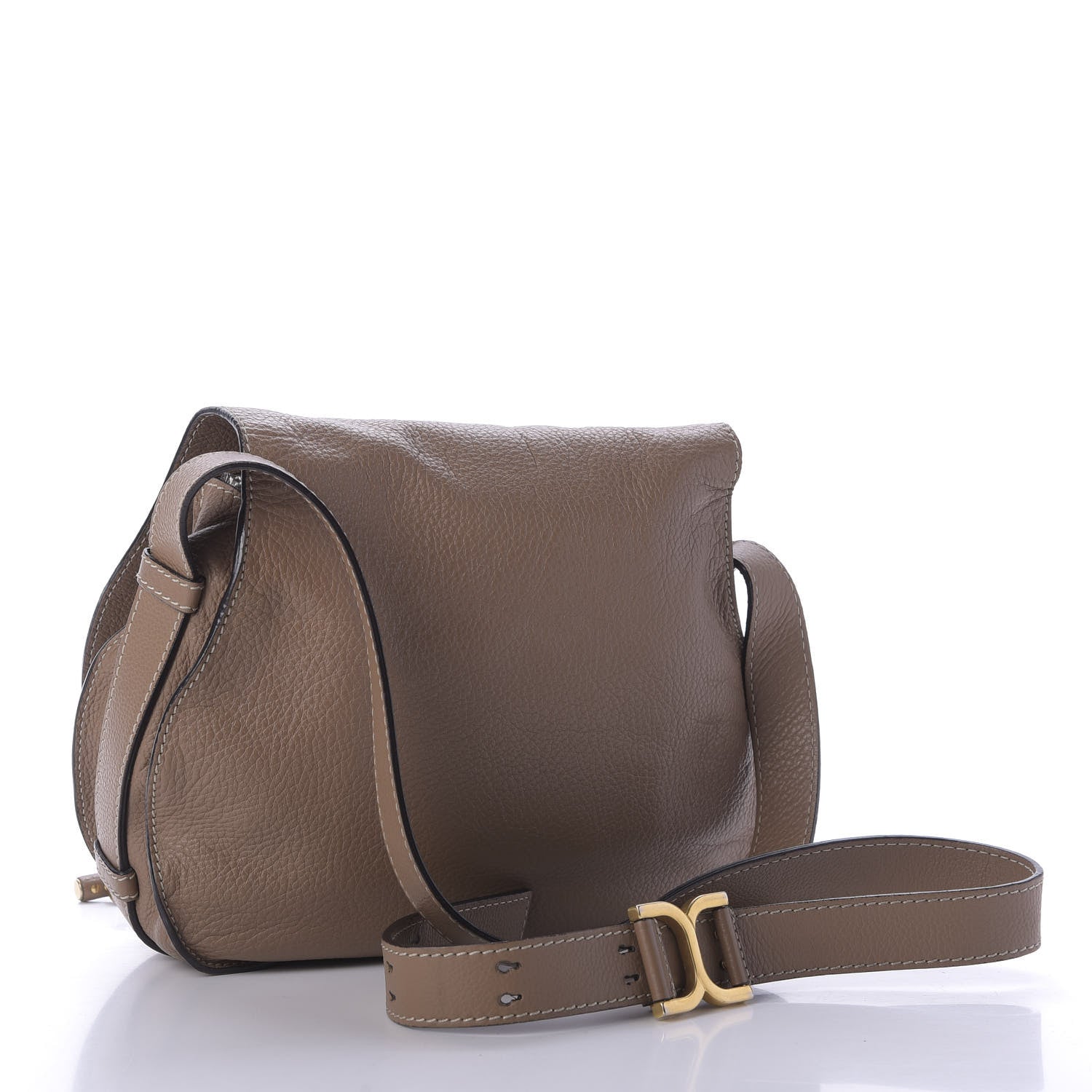 Chloe Calfskin Medium Marcie Round Crossbody Bag Nut 3 of 9