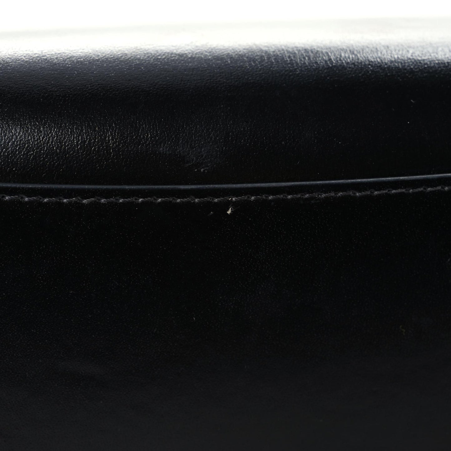Shiny Lord Calfskin Mini Antigona With Chain Black