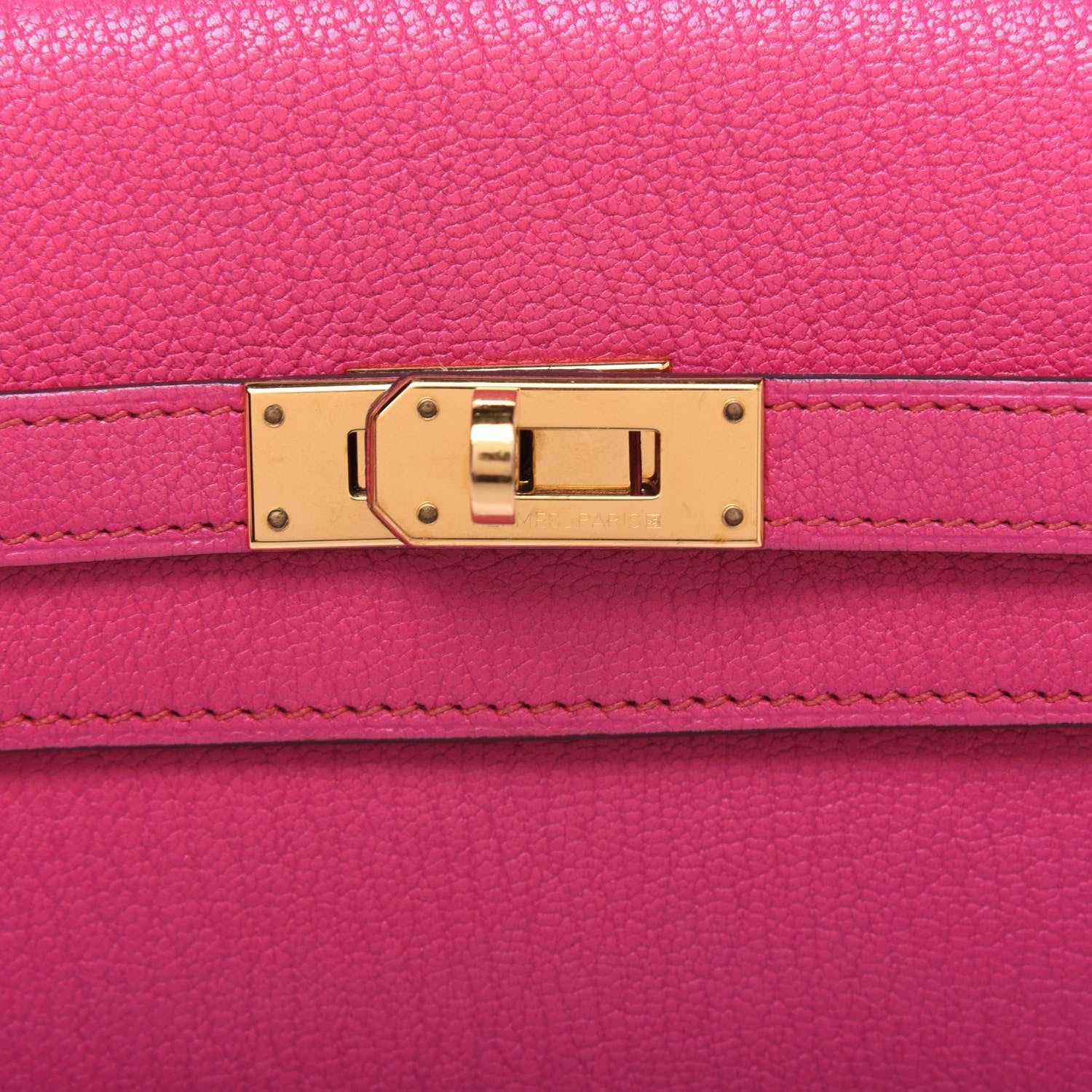 Hermes Chevre Mysore Kelly Longue Wallet Rose Shocking 20 of 21